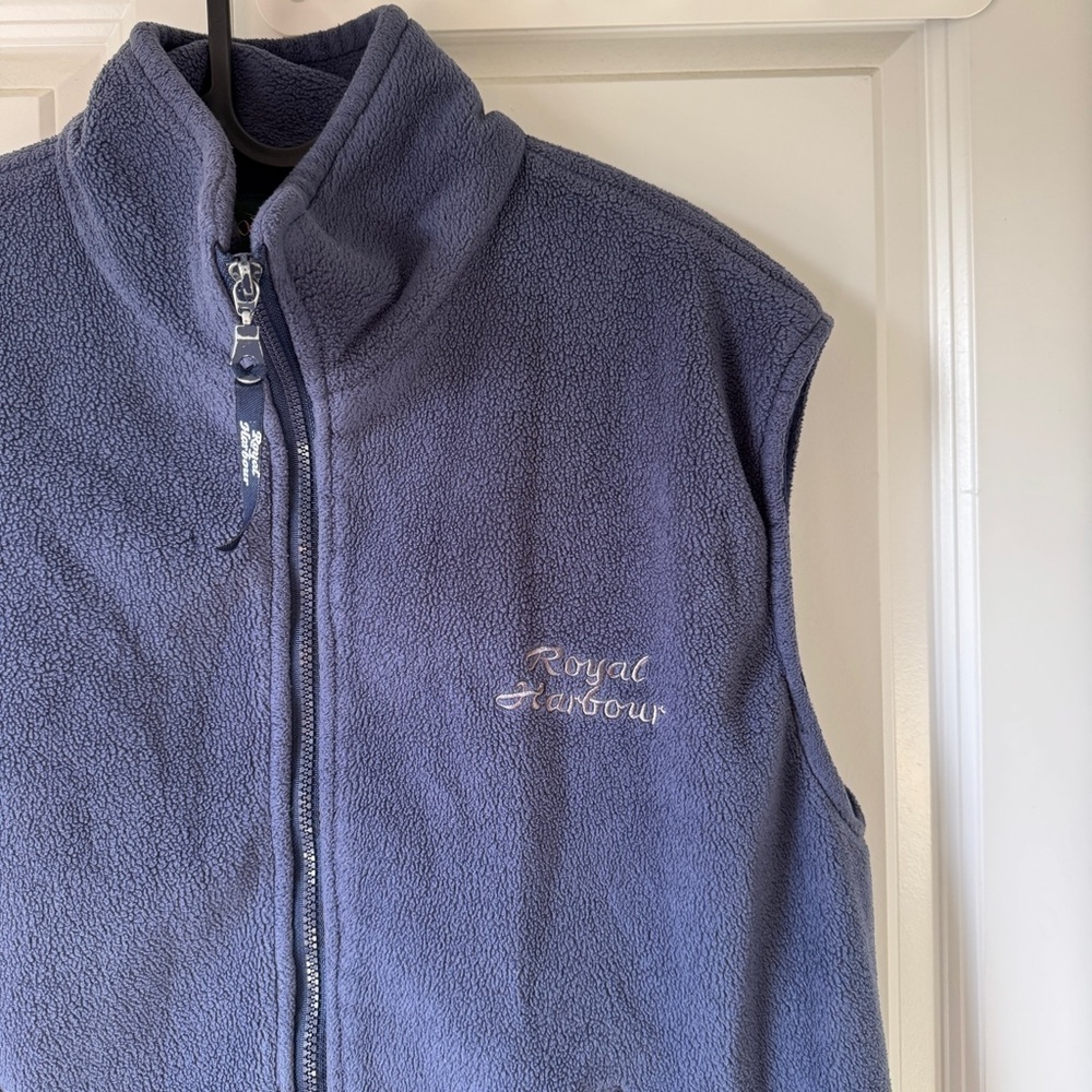 ⚓ Vintage England Royal Harbour Fleece Vest Ad ⚓ - Picture 6 of 7
